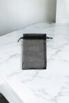 Bolsa organza 9x15 cm. NEGRO
