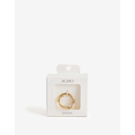 Sets Anillos Metal Dorado