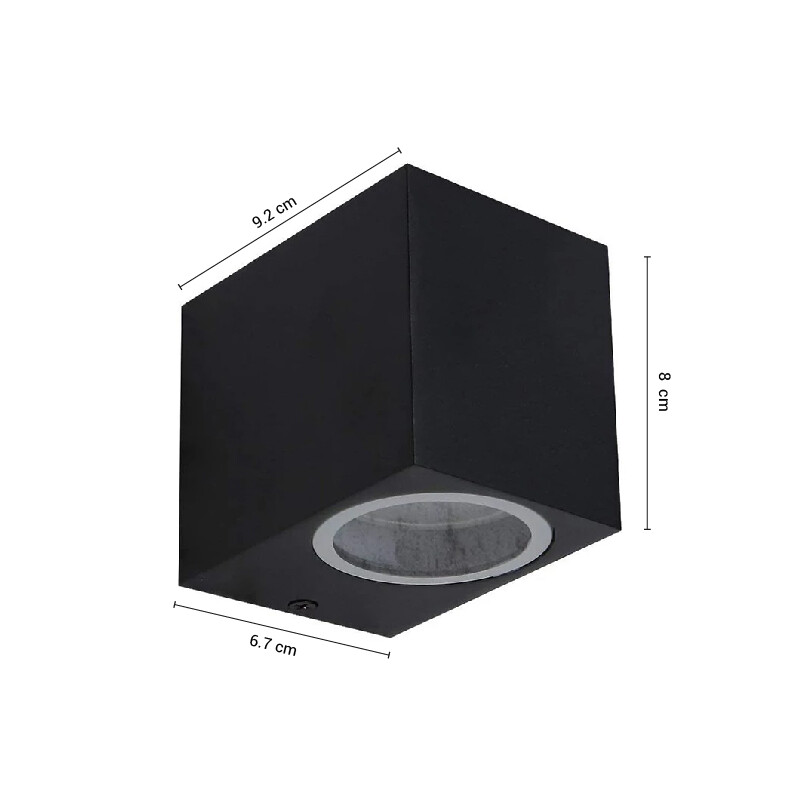 ADAP21 Lámpara de Pared Unidireccional Minimal Pequeño Negro