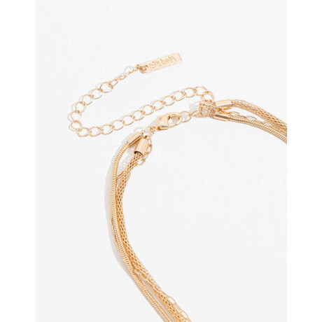 Collar Multicadenas Dorado