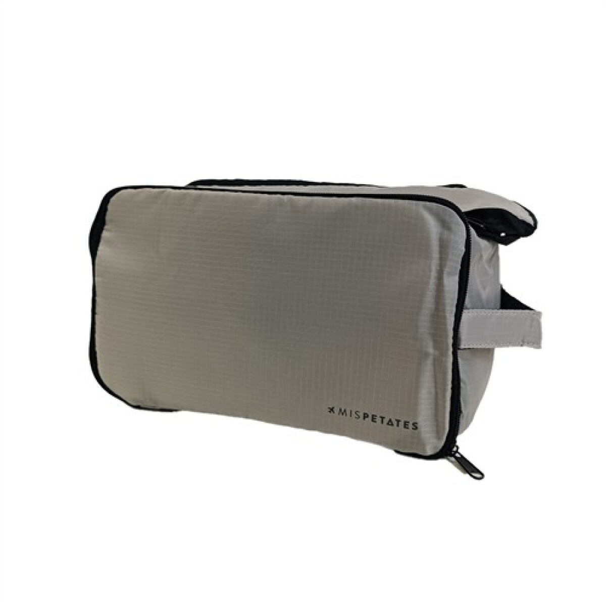 Neceser grande con solapas para viajar gris 