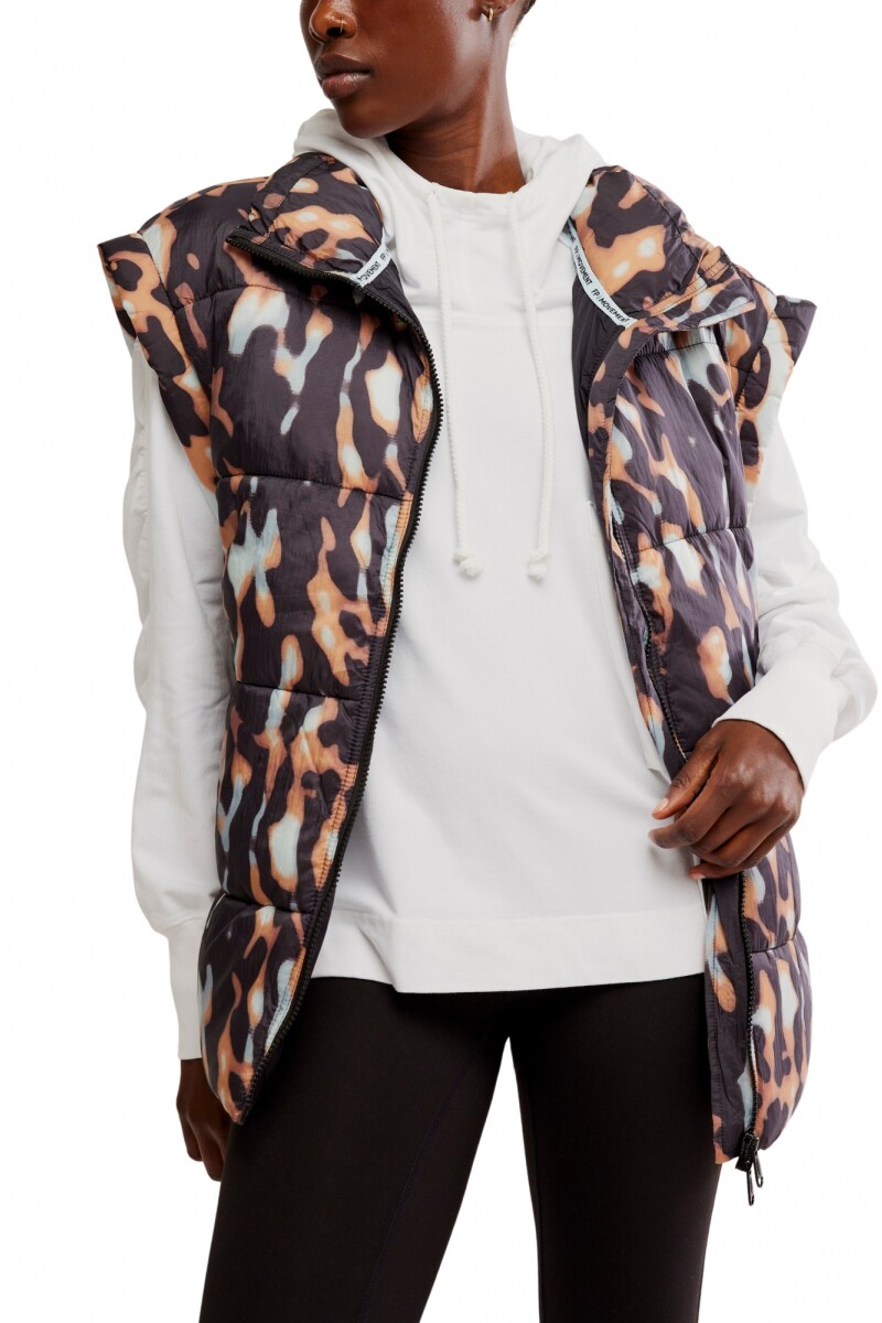 CHALECO PRINTED IN A BUBBLE Beige