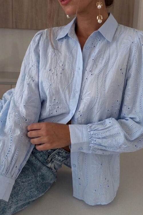 Camisa Darla Celeste