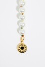 COLLAR LOGO CANDY PERLAS Y COR Blanco