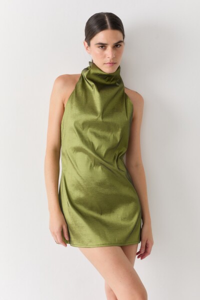 VESTIDO HALTER PARTY Verde