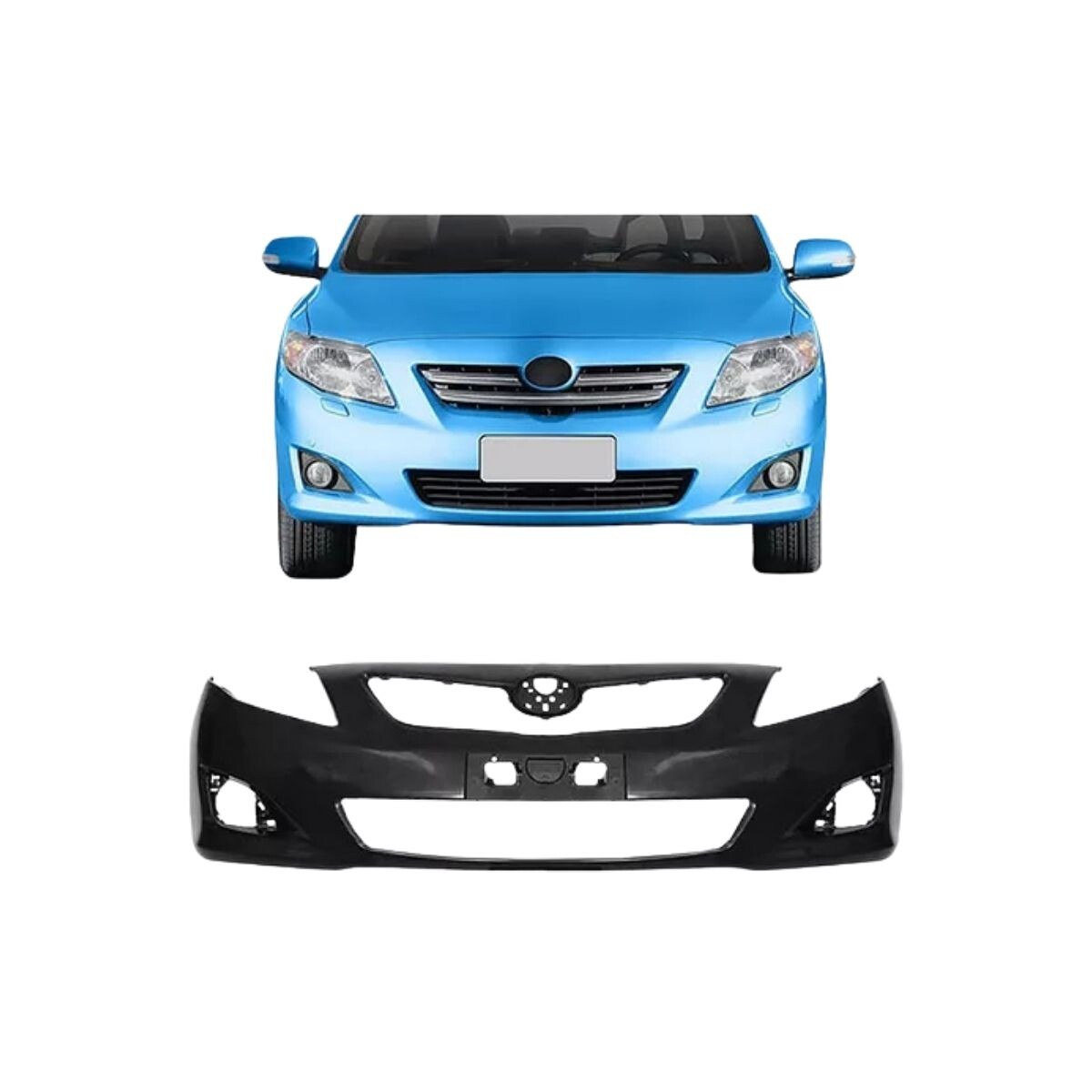 PARAGOLPE DELANTERO NEGRO LISO 