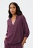 BLUSA FEM ROXO ESCURO