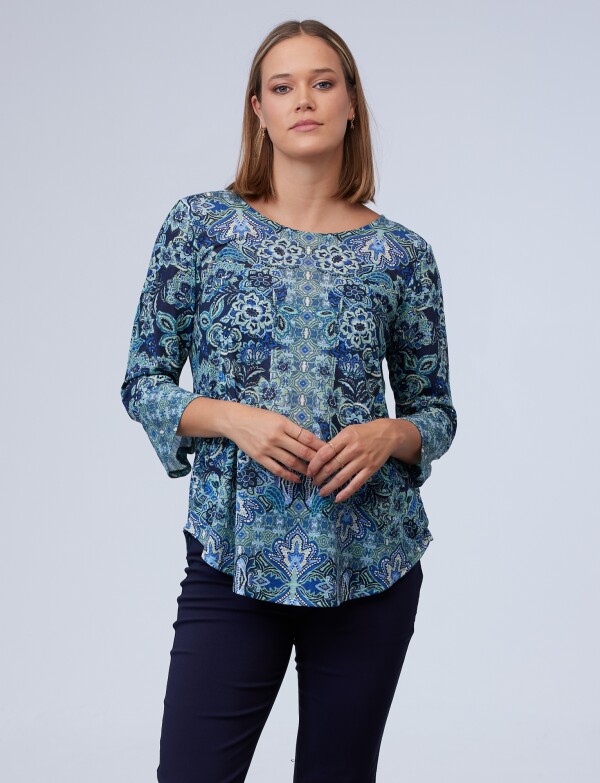 Blusa Print MULTI/VERDE