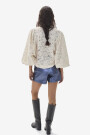 CLAIRE COTTON LACE SHIRT Natural