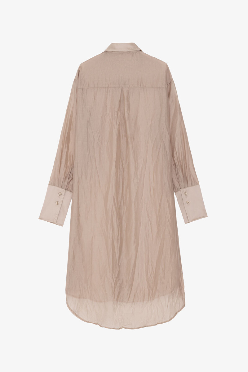 CAMISA ARRUGADA Beige