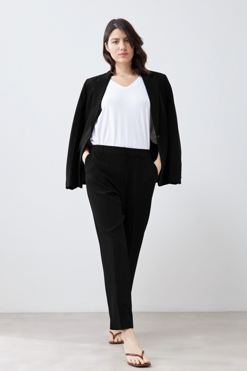Pantalón slim sastrero negro