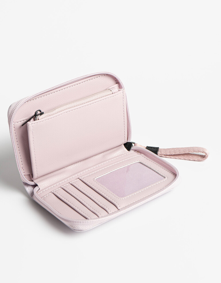 Billetera Zip Round Violeta Lila