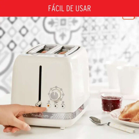 Tostador Moulinex Soleil 7 Niveles De Tostado 2 Ranuras Color Marfil 850W