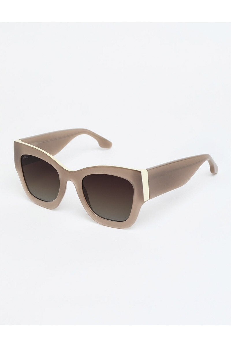 Lentes Tiwi Mayfair Shiny Coconut/beige With Brown Gradient Lense