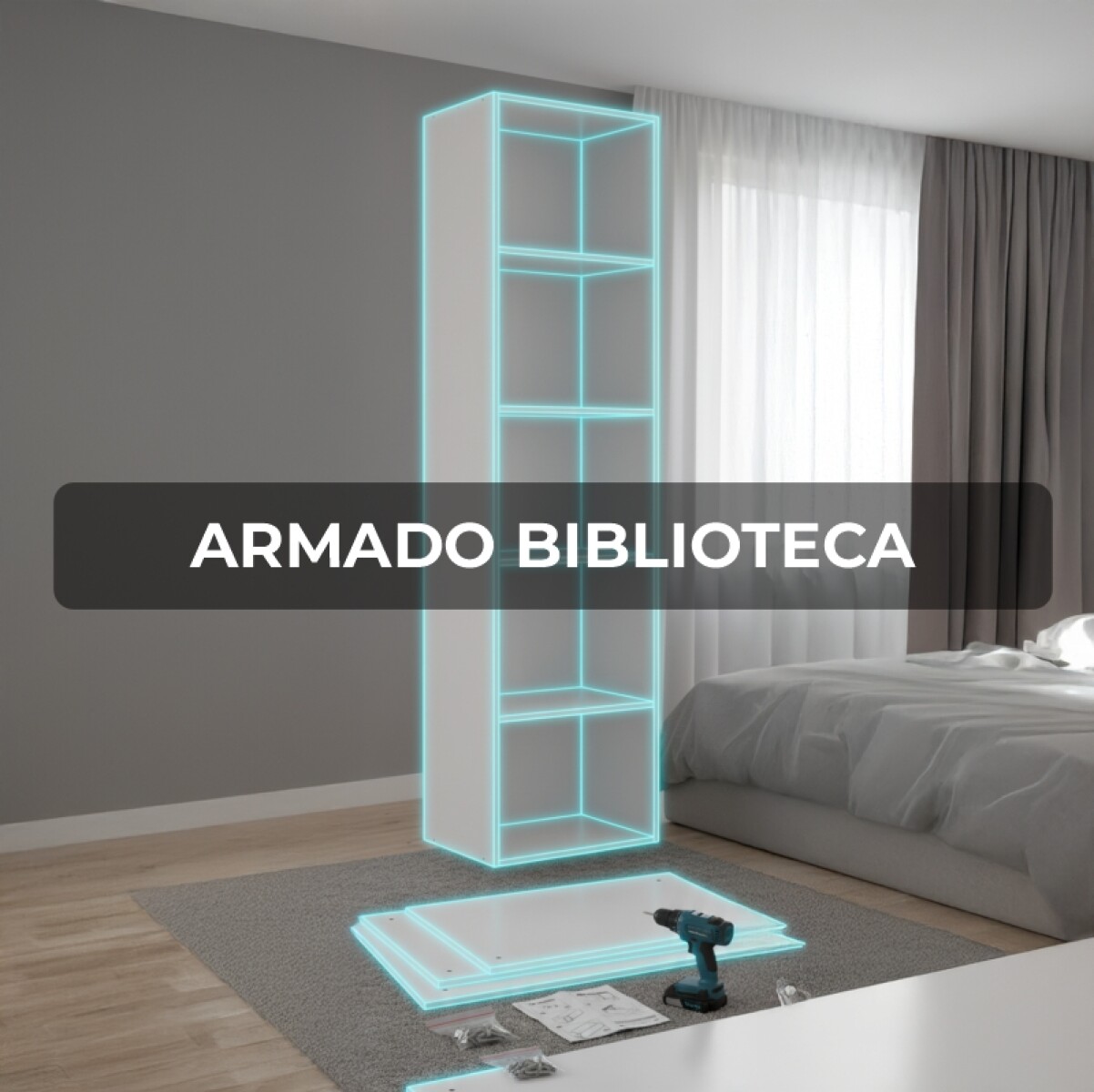 Armado de mueble BIBLIOTECA | Servicio Profesional Mulata Montevideo - Armado 