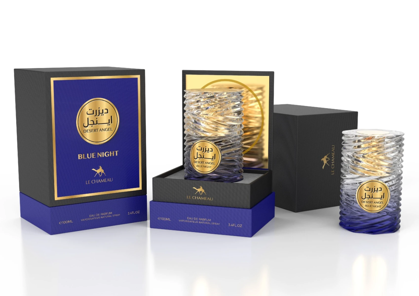 Perfume áRabe Le Chameau Desert Angel Blue Night 100ML 