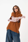 CHALECO PONCHO Ocre