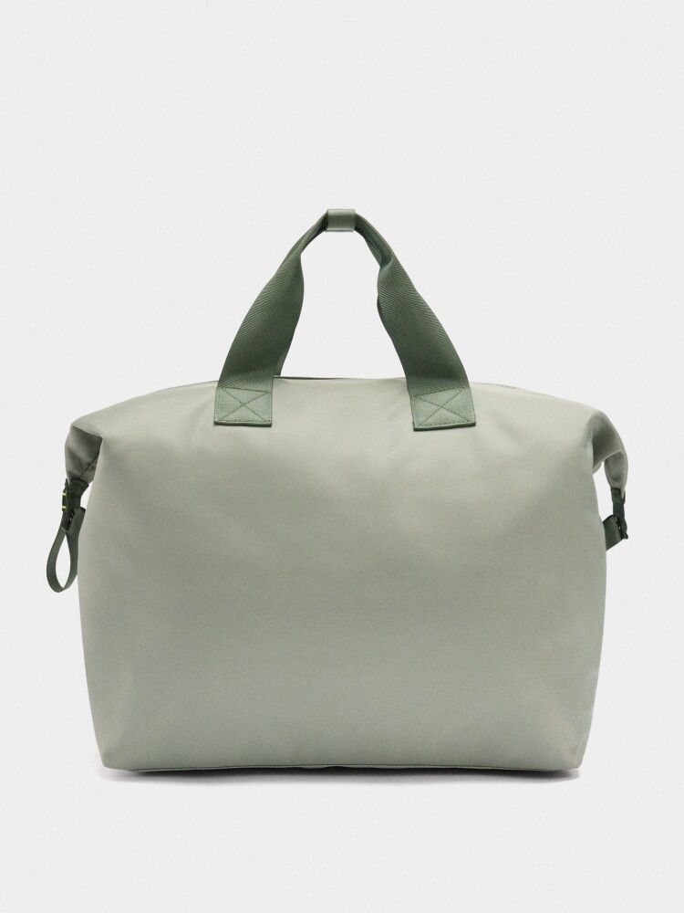 Bolso De Fin De Semana De Nylon gris