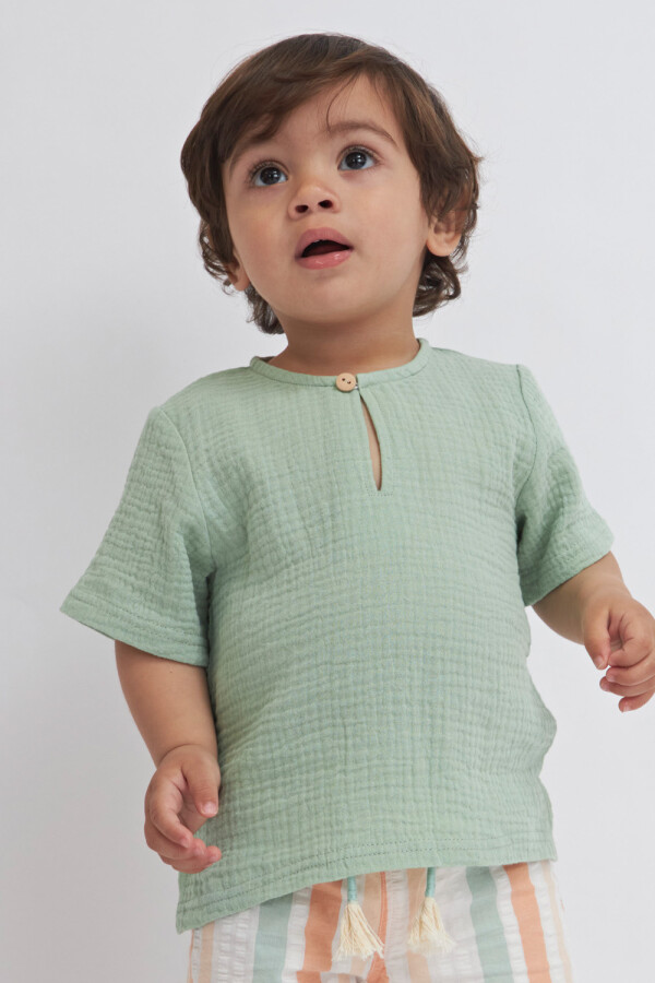 Remera manga corta Verde