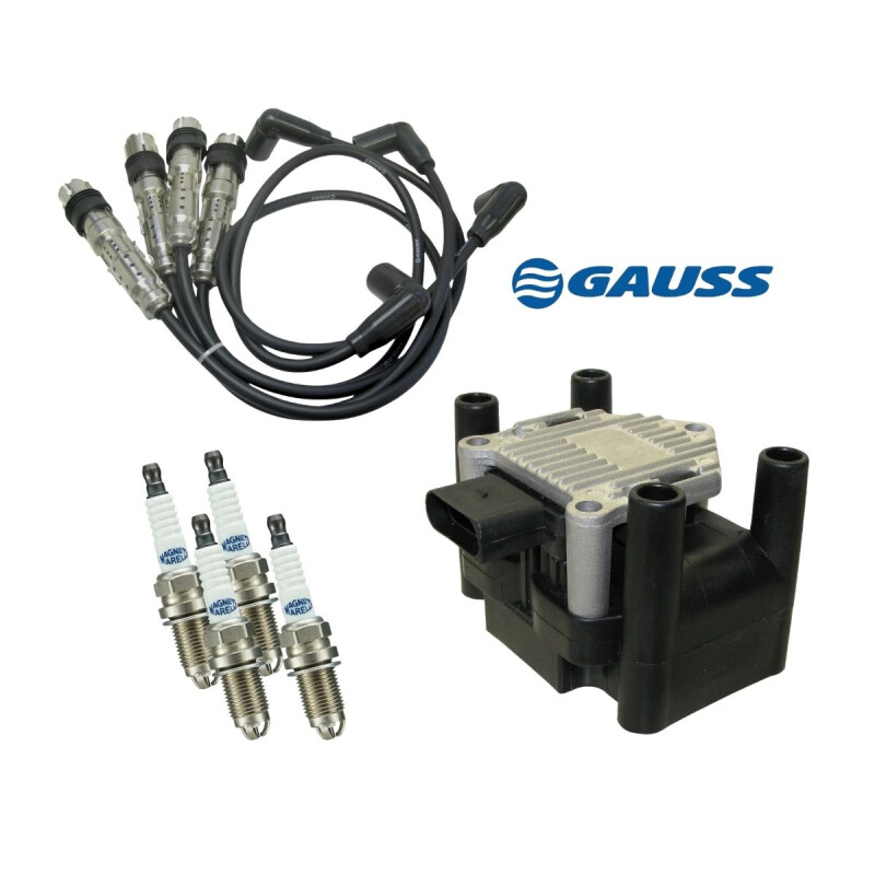 KIT CABLES DE BUJIAS CON BUJIAS Y BOBINA Kit Cables De Bujias Con Bujias Y Bobina