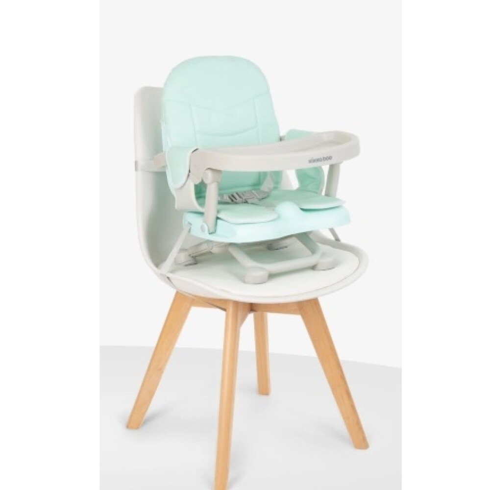 Silla de comer portatil PAPPO KIKKABOO verde agua