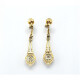 Caravanas Antiguas Oro 18K, Platino Brillantes Y Diamantes Caravanas Antiguas Oro 18K, Platino Brillantes Y Diamantes