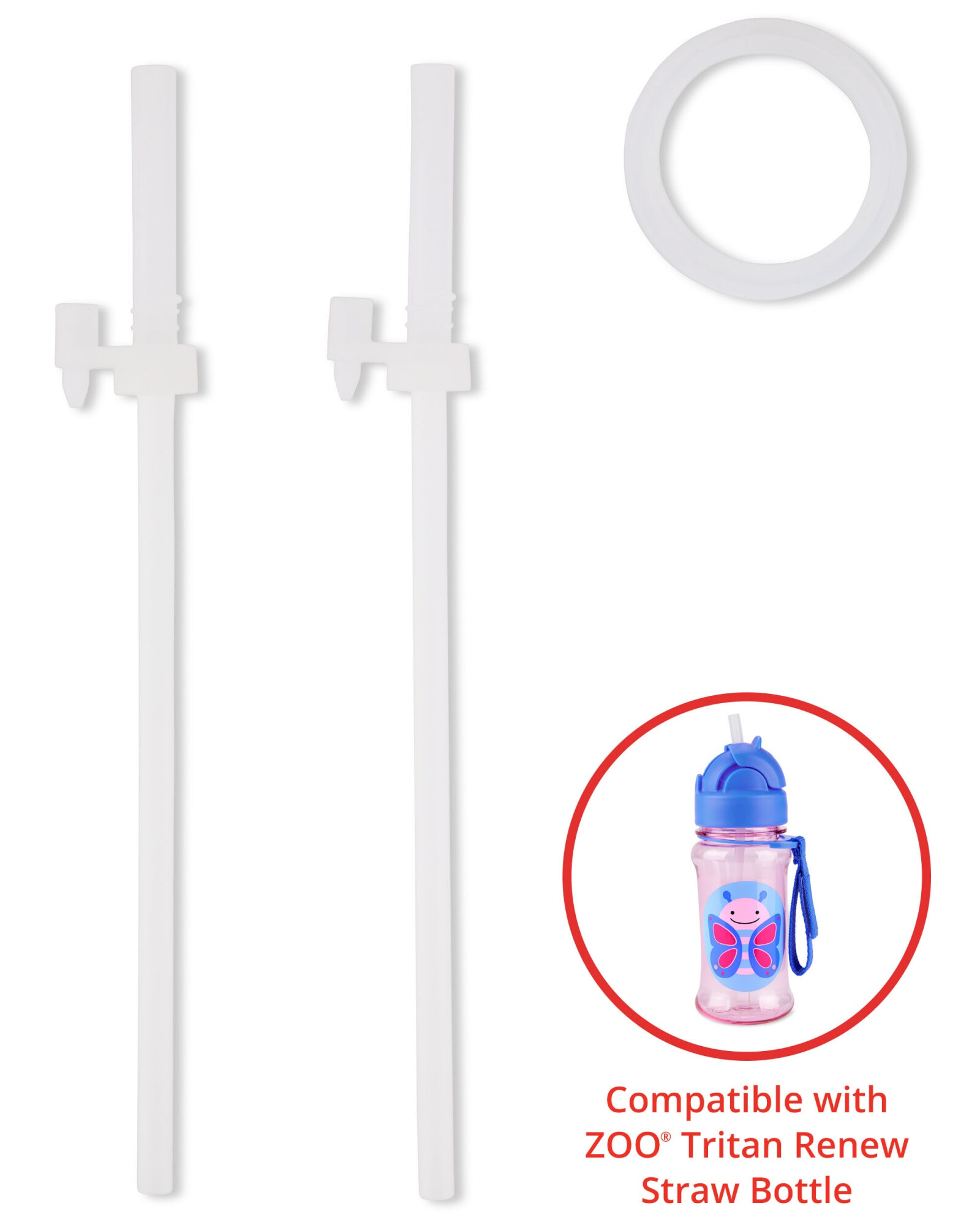 Pack dos sorbitos de repuesto para botella de acero inox Tritan Sin color