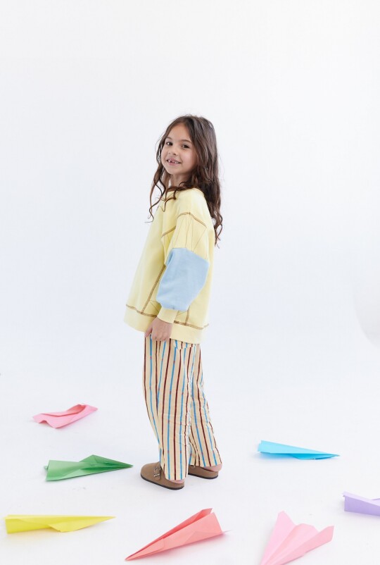 Pantalón Play Amarillo Rayado