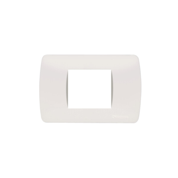 Plaqueta p/1 módulo doble blanco - Loft ELE01247