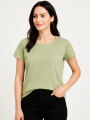 Remera Cordata Verde Grisaceo