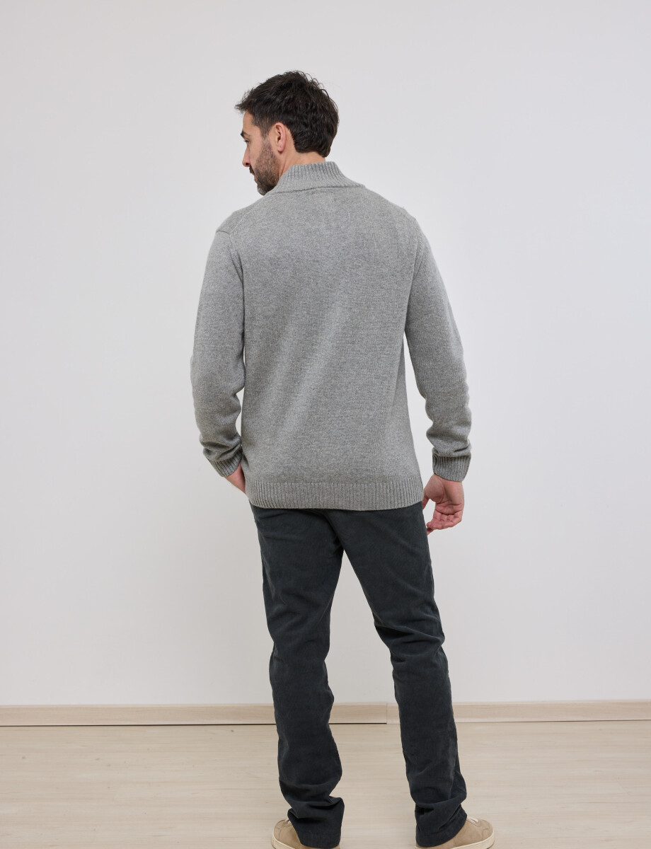 470301 CARDIGAN HARRY Gris Medio Melange