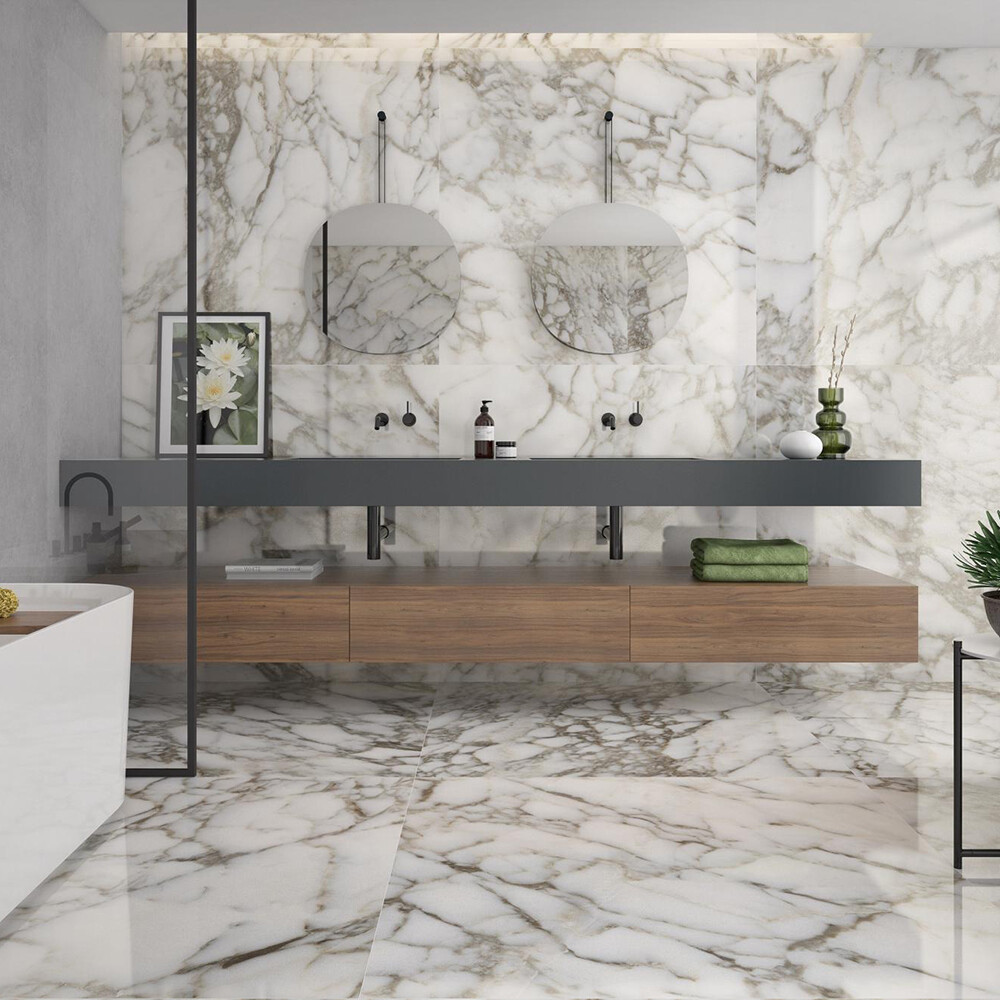 PORCELANATO RAIN ARABESCATO PEARL "A" 120X120 CM Porcelanato Rain Arabescato Pearl "a" 120x120 Cm