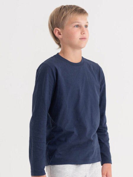 Camiseta manga larga Azul