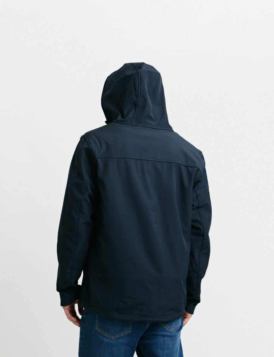 300550 CAMPERA HARRINGTON LABEL Azul Oscuro