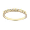 Anillo medio sin fin "H" de oro amarillo 18k con brillantes Anillo medio sin fin "H" de oro amarillo 18k con brillantes