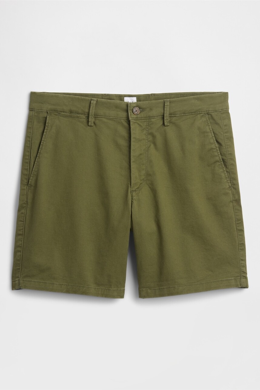 Short Essential Easy 7Inch Hombre Army Jacket Green