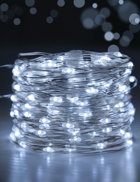 GUIA LUCES 100 CHISPITAS FIJAS LUZ BLANCA GUIA LUCES 100 CHISPITAS FIJAS LUZ BLANCA