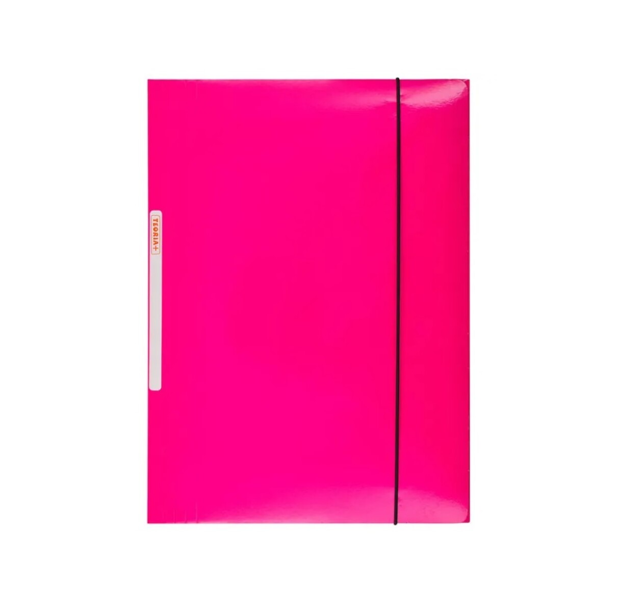Carpeta Con Elástico Oficio Teoría+ Plastificada Rosado 