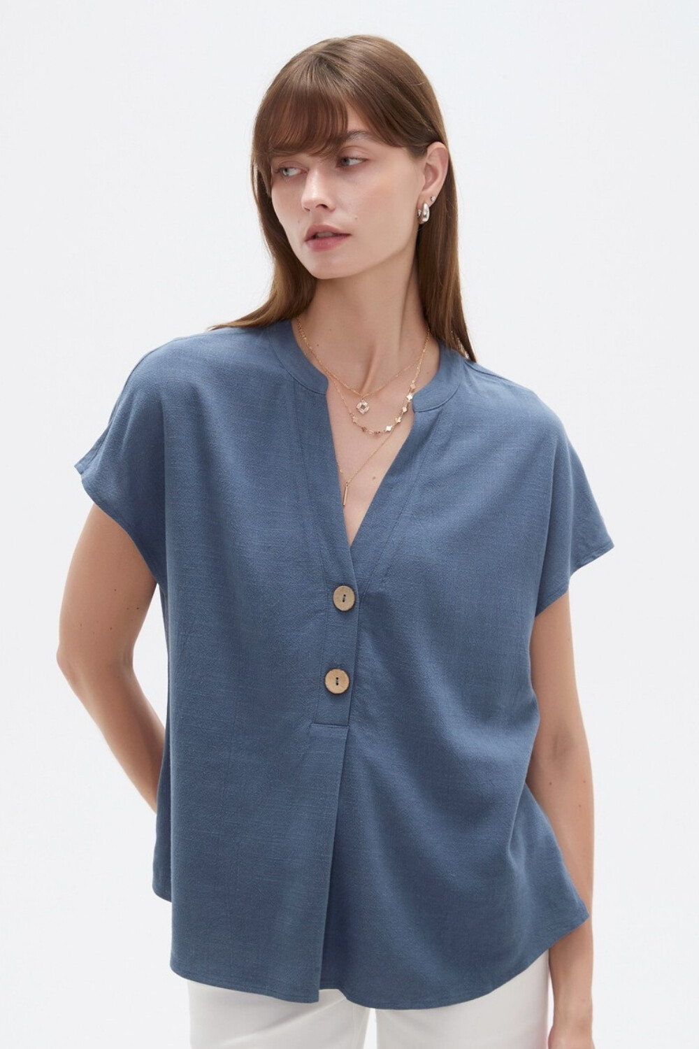 Blusa Limbani Azul Piedra
