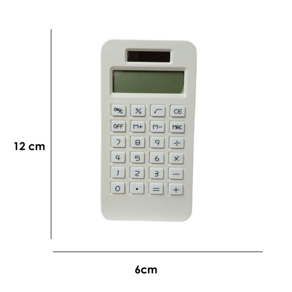 Calculadora solar mini blanco