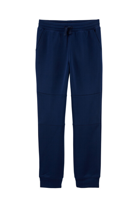 Pantalón deportivo de poliéster, azul. Talles 6-8 Sin color