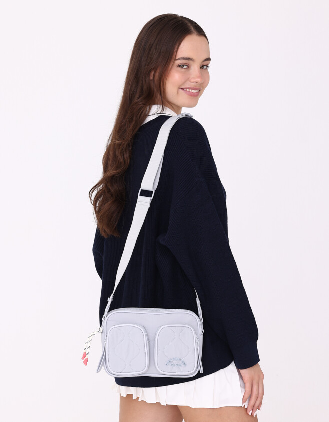 Bandoleras Puffy Bandolera Doble Bolsillo - Azul Celeste
