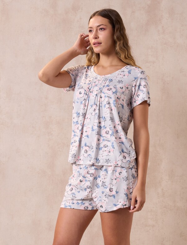 Pijama C/short GRIS/MULTI
