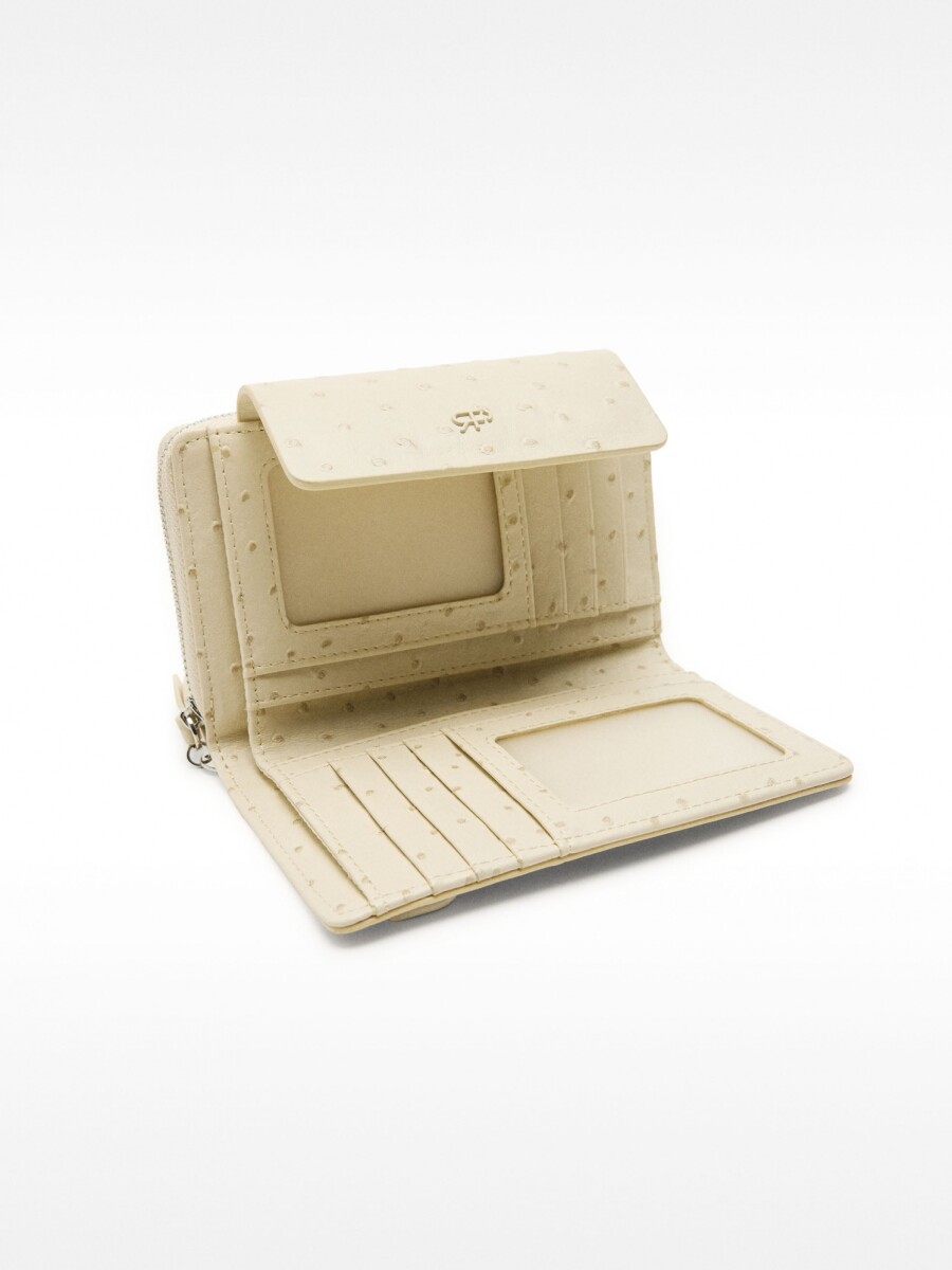 Cartera Con Grabado Animal crudo