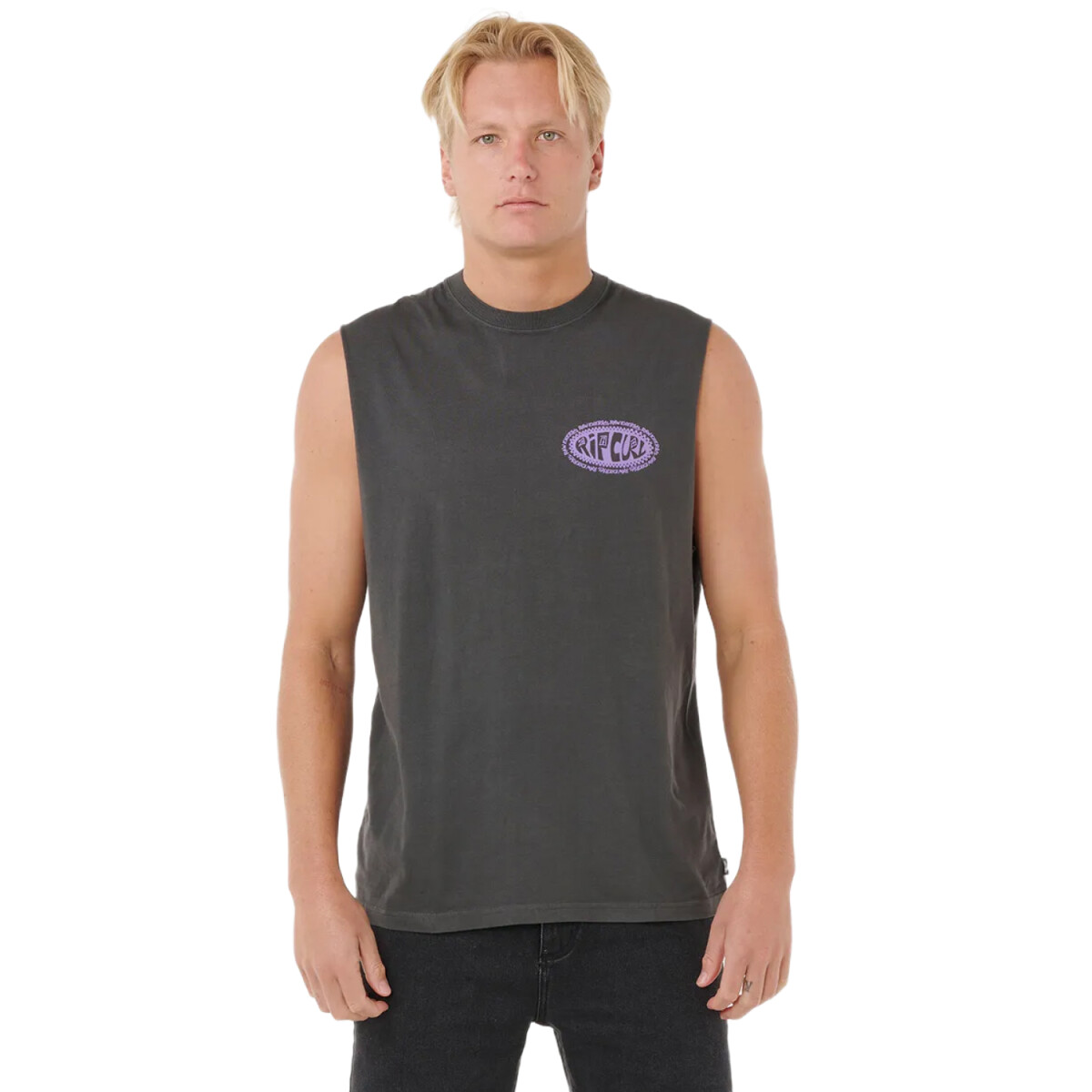 Musculosa Rip Curl De Oval Muscle - Negro 