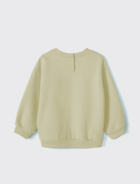 BUZO BÁSICO INFANTIL DE ALGODÓN VERDE