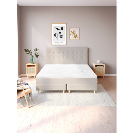 Cama Cont Queen 160X200 Gold C5 Dreamz Sand-91 Arena
