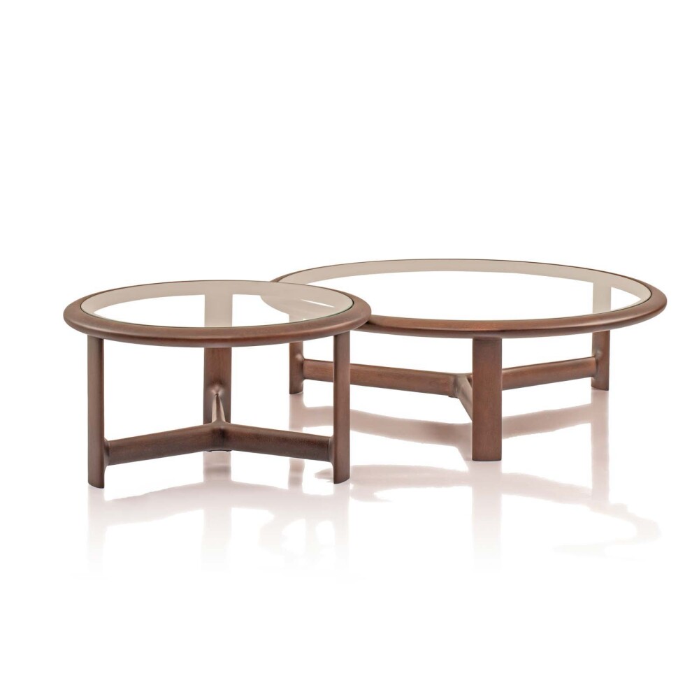 MESA RATONA MADERA-Y-VIDRIO MARRON DONATELLA M CACAO