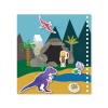 Libro con stickers para colorear y jugar Dinosaurios