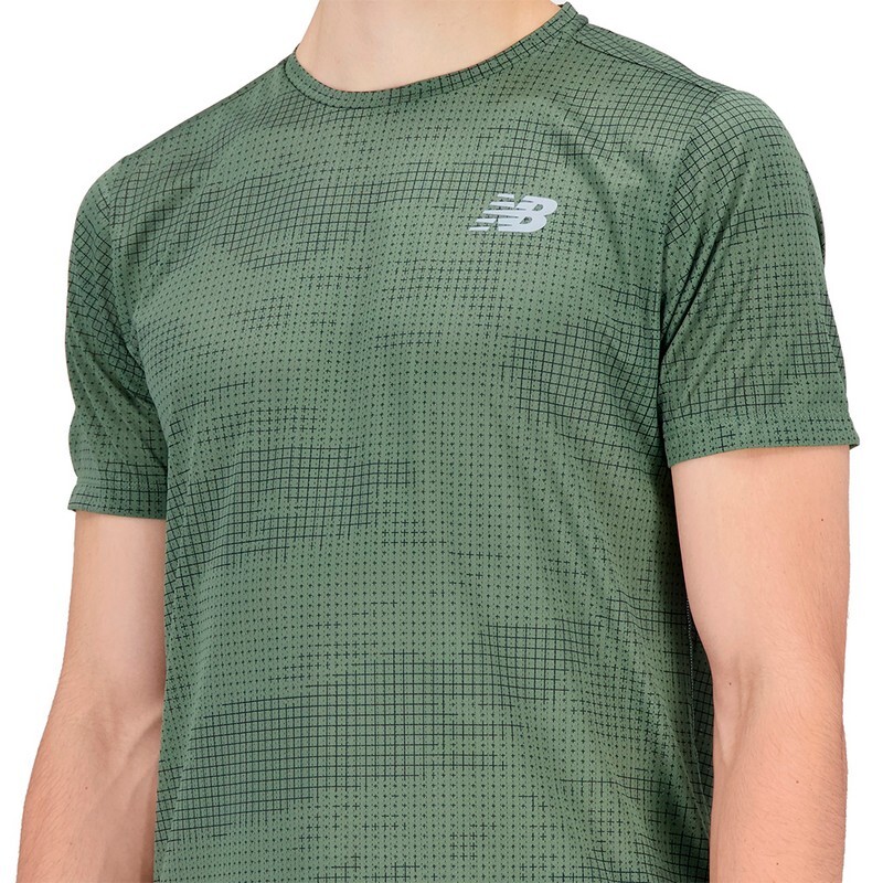Remera New Balance Impact Run Verde